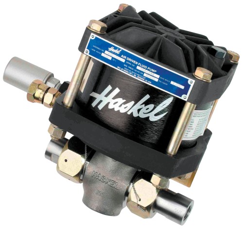 Haskel AW-35 hydraulic pump for press overload safety